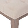 Banc Lin Bois massif 110 x 38 x 48 cm Blanc crème 517878517878