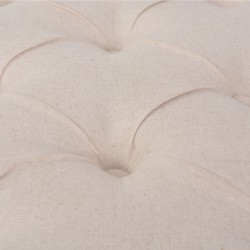Banc Lin Bois massif 110 x 38 x 48 cm Blanc crème 517878517878
