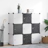 Organisateur de rangement cube avec 9 compartiments Noir/Blanc 517881517881