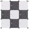Organisateur de rangement cube avec 9 compartiments Noir/Blanc 517881517881