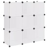 Organisateur de rangement cube avec 9 compartiments Noir/Blanc 517881517881