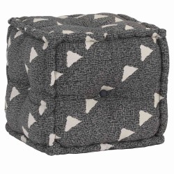 Pouffes Géométrique Gris et blanc 40 x 40 x 40 cm tissu 517885517885