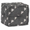 Pouffes Géométrique Gris et blanc 40 x 40 x 40 cm tissu 517885517885
