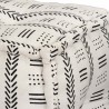 Pouffes Géométrique Gris et blanc 40 x 40 x 40 cm tissu 517885517885