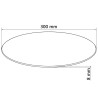 Dessus de table rond Verre trempé 300 mm 517887517887