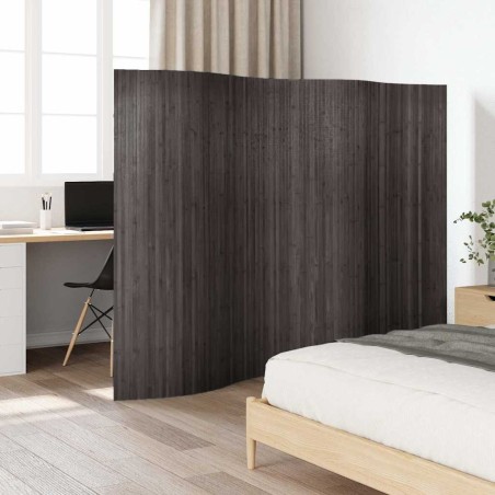 Cloison de séparation bambou gris largeur 250 cm hauteur 165 cm 517889517889
