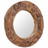 Miroir décoratif Teck 80 cm Rond 517891517891