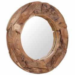 Miroir décoratif Teck 80 cm Rond 517891517891