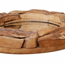 Miroir décoratif Teck 80 cm Rond 517891517891