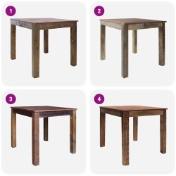 Table à manger bois de récupération mélangé 82x80x76 cm 517892517892