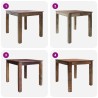 Table à manger bois de récupération mélangé 82x80x76 cm 517892517892