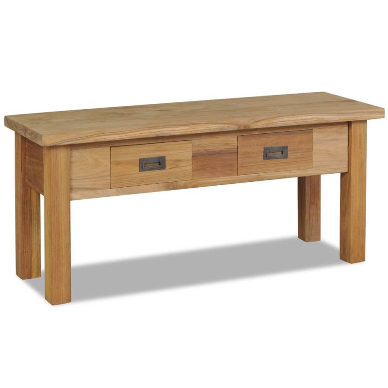 Banc d'entrée teck massif 90 x 30 x 40 cm 517894517894