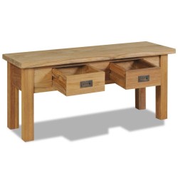 Banc d'entrée teck massif 90 x 30 x 40 cm 517894517894