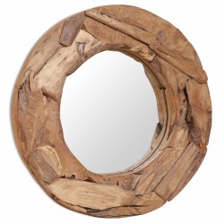 Miroir décoratif Teck 60 cm Rond 517896517896