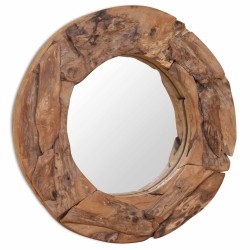 Miroir décoratif Teck 60 cm Rond 517896517896
