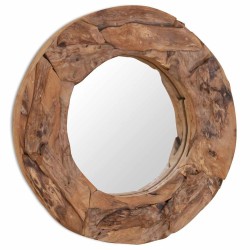 Miroir décoratif Teck 60 cm Rond 517896517896