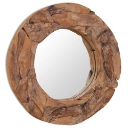 Miroir décoratif Teck 60 cm Rond 517896517896