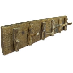 Porte-manteau bois de récupération mélangé 60x15 cm 517897517897