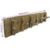 Porte-manteau bois de récupération mélangé 60x15 cm 517897517897