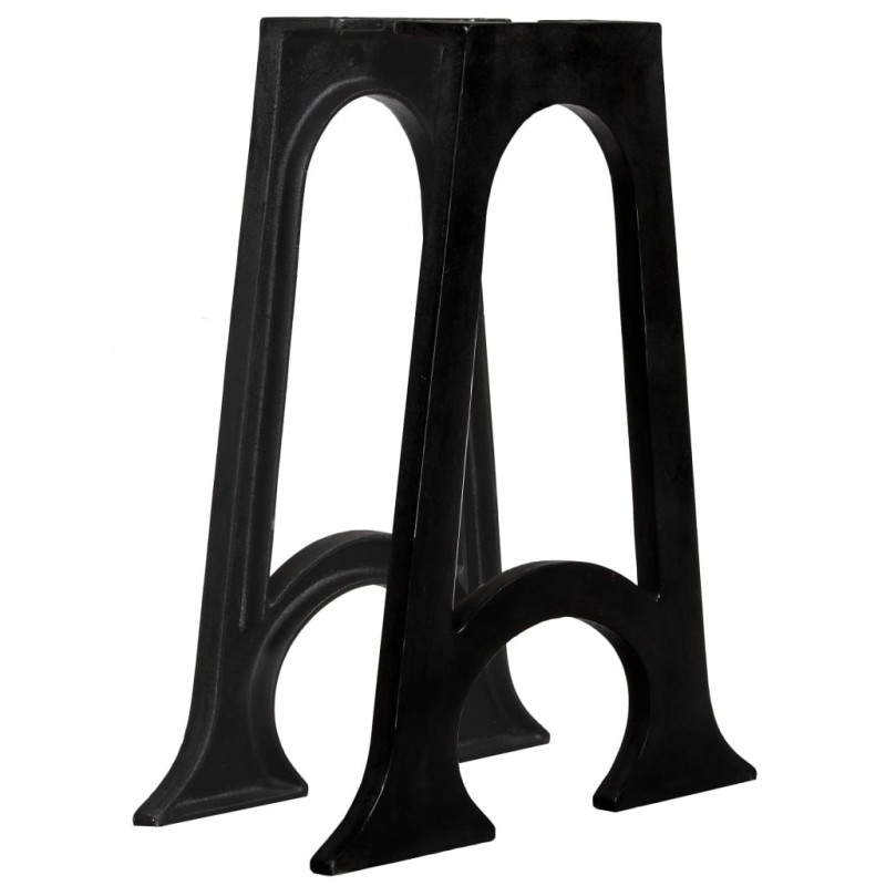 2 pieds de table de salle à manger Base voûtée Cadre en A Fonte 517914517914