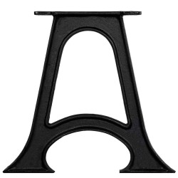 Pied de table base 2 pcs Base voûtée Cadre en A Fonte 517927517927