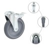 16 pcs Roulettes pivotantes à trou de boulon 125 mm 517929517929