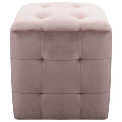2 pcs Poufs Rose 30 x 30 x 30 cm Tissu velours 517944517944