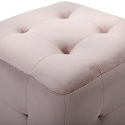 2 pcs Poufs Rose 30 x 30 x 30 cm Tissu velours 517944517944