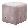 2 pcs Poufs Rose 30 x 30 x 30 cm Tissu velours 517944517944