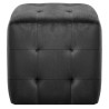 2 pcs Poufs Noir 30 x 30 x 30 cm Tissu velours 517945517945