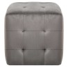 2 pcs Poufs Gris 30 x 30 x 30 cm Tissu velours 517946517946