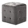 2 pcs Poufs Gris 30 x 30 x 30 cm Tissu velours 517946517946