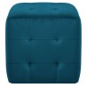 2 pcs Poufs Bleu 30 x 30 x 30 cm Tissu velours 517947517947