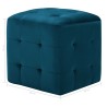2 pcs Poufs Bleu 30 x 30 x 30 cm Tissu velours 517947517947