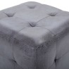 2 pcs Poufs Gris 30 x 30 x 30 cm Similicuir daim 517948517948