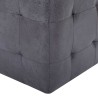 2 pcs Poufs Gris 30 x 30 x 30 cm Similicuir daim 517948517948