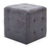 2 pcs Poufs Gris 30 x 30 x 30 cm Similicuir daim 517948517948