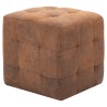 2 pcs Poufs Marron 30 x 30 x 30 cm Similicuir daim 517949517949