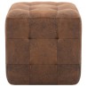 2 pcs Poufs Marron 30 x 30 x 30 cm Similicuir daim 517949517949