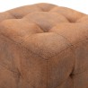 2 pcs Poufs Marron 30 x 30 x 30 cm Similicuir daim 517949517949