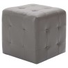 2 pcs Poufs Gris 30 x 30 x 30 cm Similicuir 517950517950