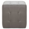 2 pcs Poufs Gris 30 x 30 x 30 cm Similicuir 517950517950
