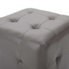 2 pcs Poufs Gris 30 x 30 x 30 cm Similicuir 517950517950