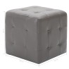 2 pcs Poufs Gris 30 x 30 x 30 cm Similicuir 517950517950