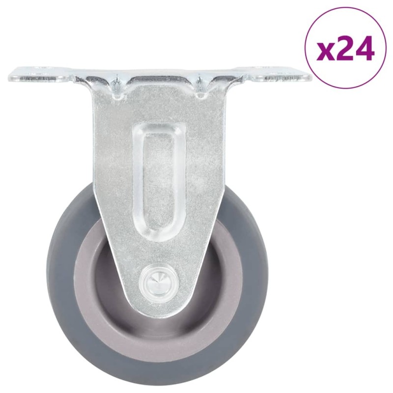 24 pcs Roulettes fixes 50 mm 517965517965
