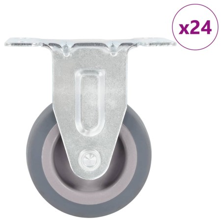 24 pcs Roulettes fixes 50 mm 517965517965
