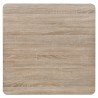 Table de bistro MDF et acier Carré 80x80x75 cm Couleur de chêne 517968517968