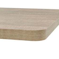 Table de bistro MDF et acier Carré 80x80x75 cm Couleur de chêne 517968517968