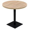 Table de bistro MDF et acier Rond 80 x 75 cm Couleur de chêne  517970517970