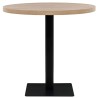 Table de bistro MDF et acier Rond 80 x 75 cm Couleur de chêne  517970517970